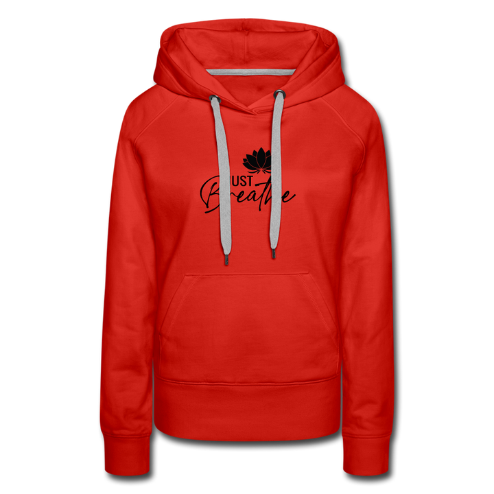 Hoodie - Breathe - red