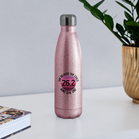 Water Bottle - Believe - pink glitter