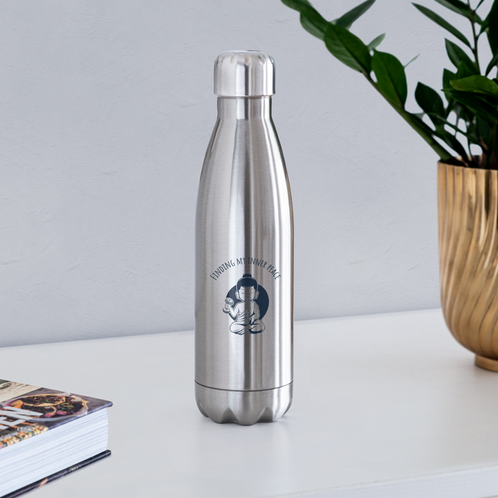 Water Bottle - Peace - silver