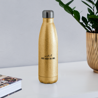 Water Bottle - Tri-Ing - gold glitter