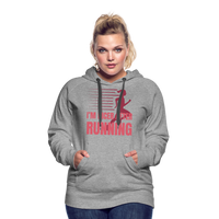 Hoodie - Running - heather grey