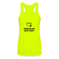 Women’s Performance Racerback Tank Top - neon yellow