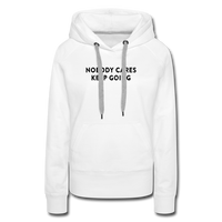 Hoodie - Nobody - white