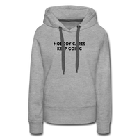 Hoodie - Nobody - heather grey