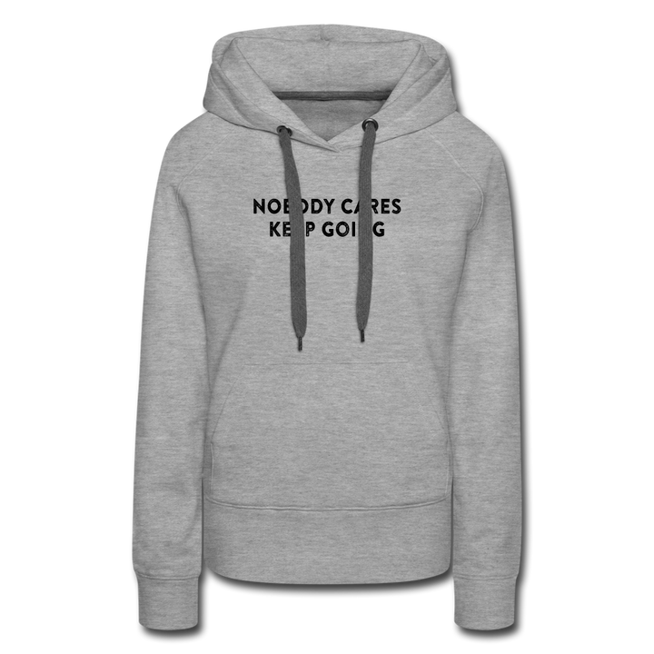 Hoodie - Nobody - heather grey