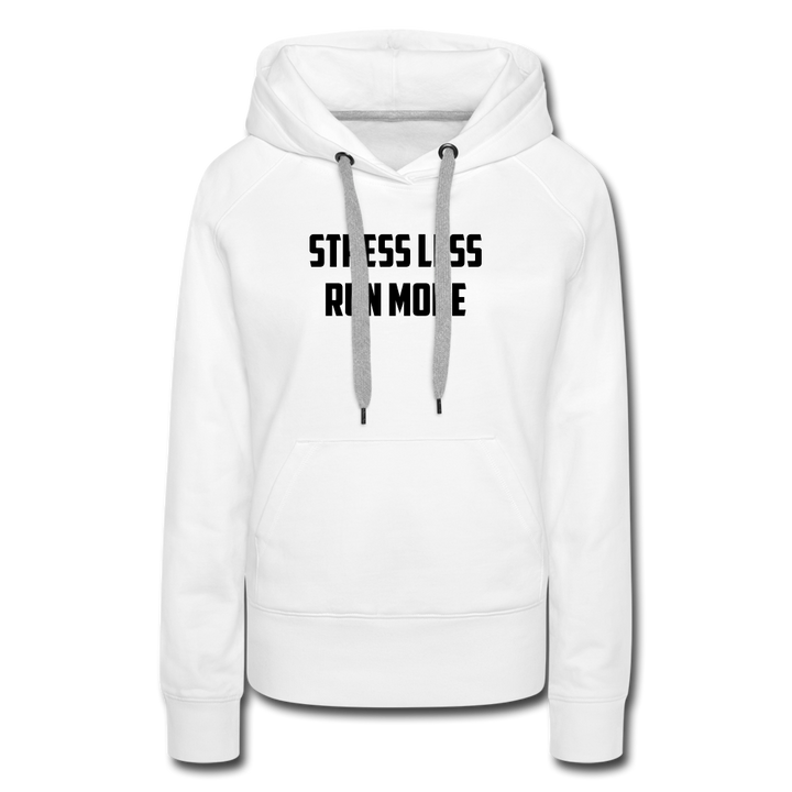 Hoodie - Stress Less - white