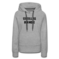 Hoodie - Stress Less - heather grey