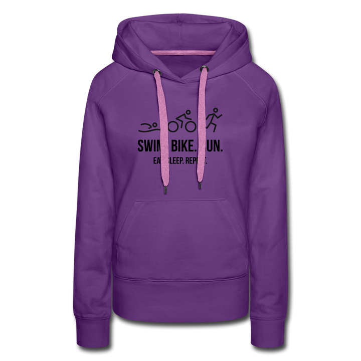 Hoodie - Swim - purple