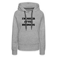 Hoodie - Running - heather grey