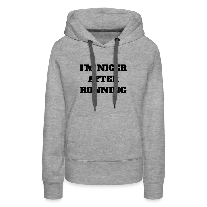 Hoodie - Running - heather grey