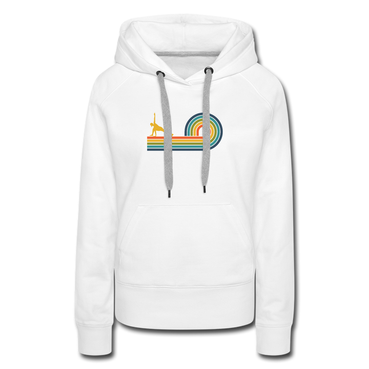 Hoodie - Rainbow - white