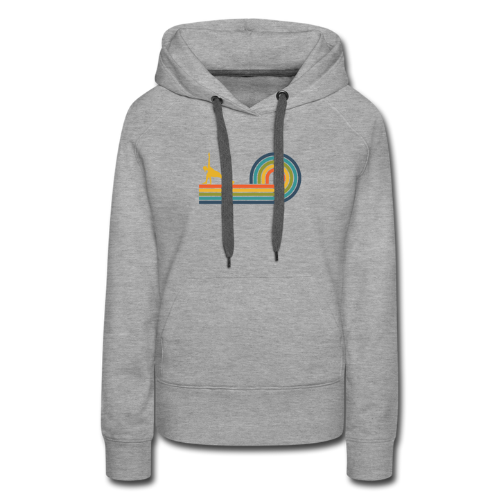 Hoodie - Rainbow - heather grey