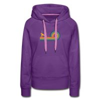 Hoodie - Rainbow - purple