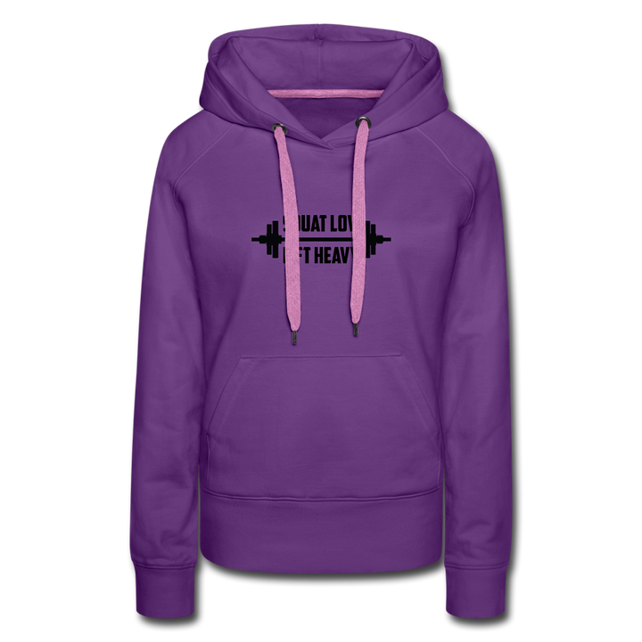 Hoodie - Squat - purple