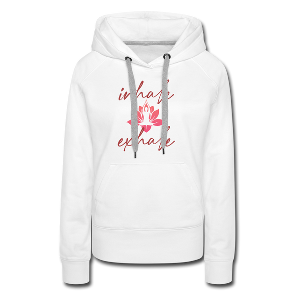 Hoodie - Inhale - white