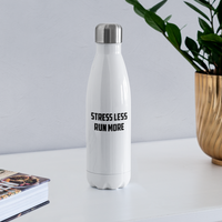 Water Bottle - Stress Less - white