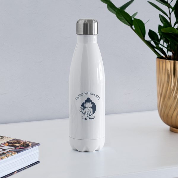 Water Bottle - Peace - white