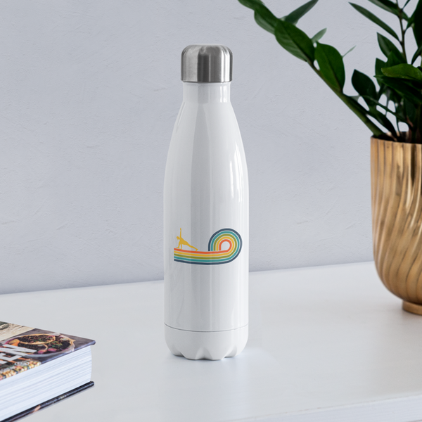 Water Bottle - Rainbow - white