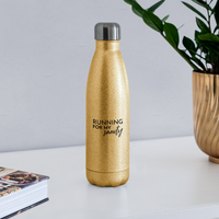 Water Bottle - Sanity - gold glitter