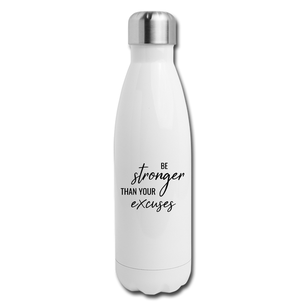 Water Bottle - Stronger - white