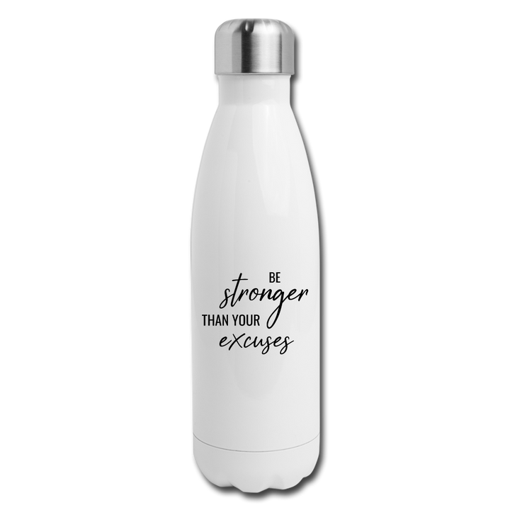 Water Bottle - Stronger - white