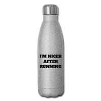 Water Bottle - Nicer - silver glitter