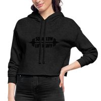 Hoodie - Cropped Squat - deep heather