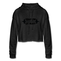 Hoodie - Cropped Squat - deep heather