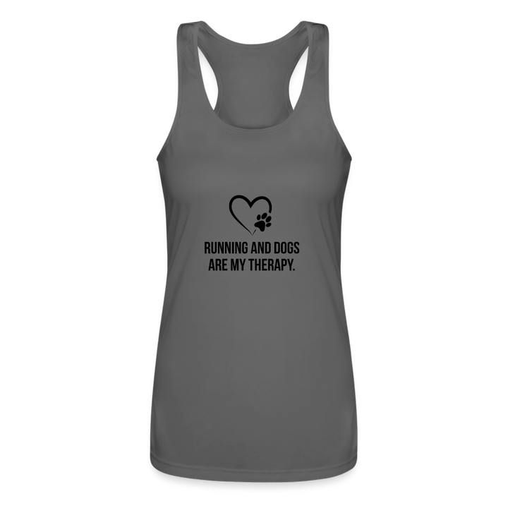 Women’s Performance Racerback Tank Top - charcoal