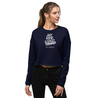 Just Keep Moving Forward Cropped Sweatshirt